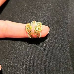 Disney gold earrings